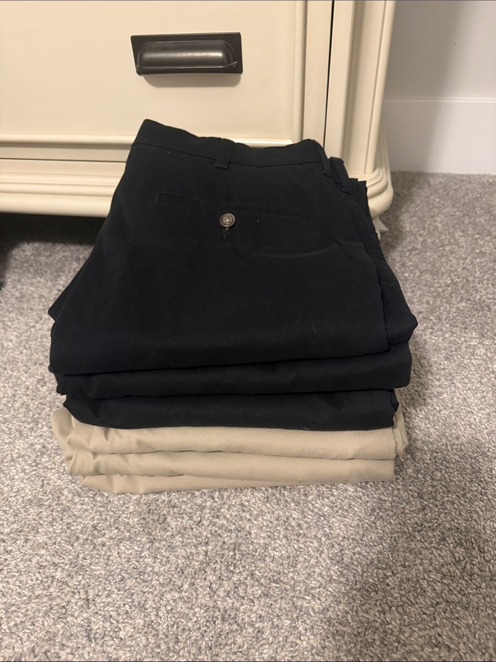 George Men’s Pants Set - Black & Khaki
